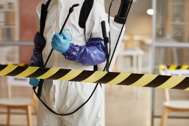Professional Biohazard Cleanup technician working in Harkers Island, NC